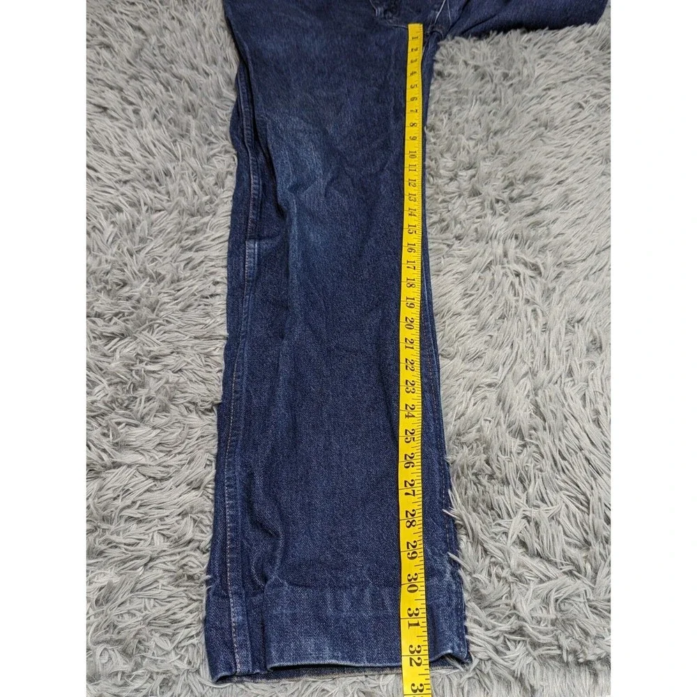 Wrangler Denim Blue Jeans Adult Size 35x32  Regular Fit Cowboy 47MWZ Mens Cotton